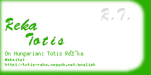 reka totis business card